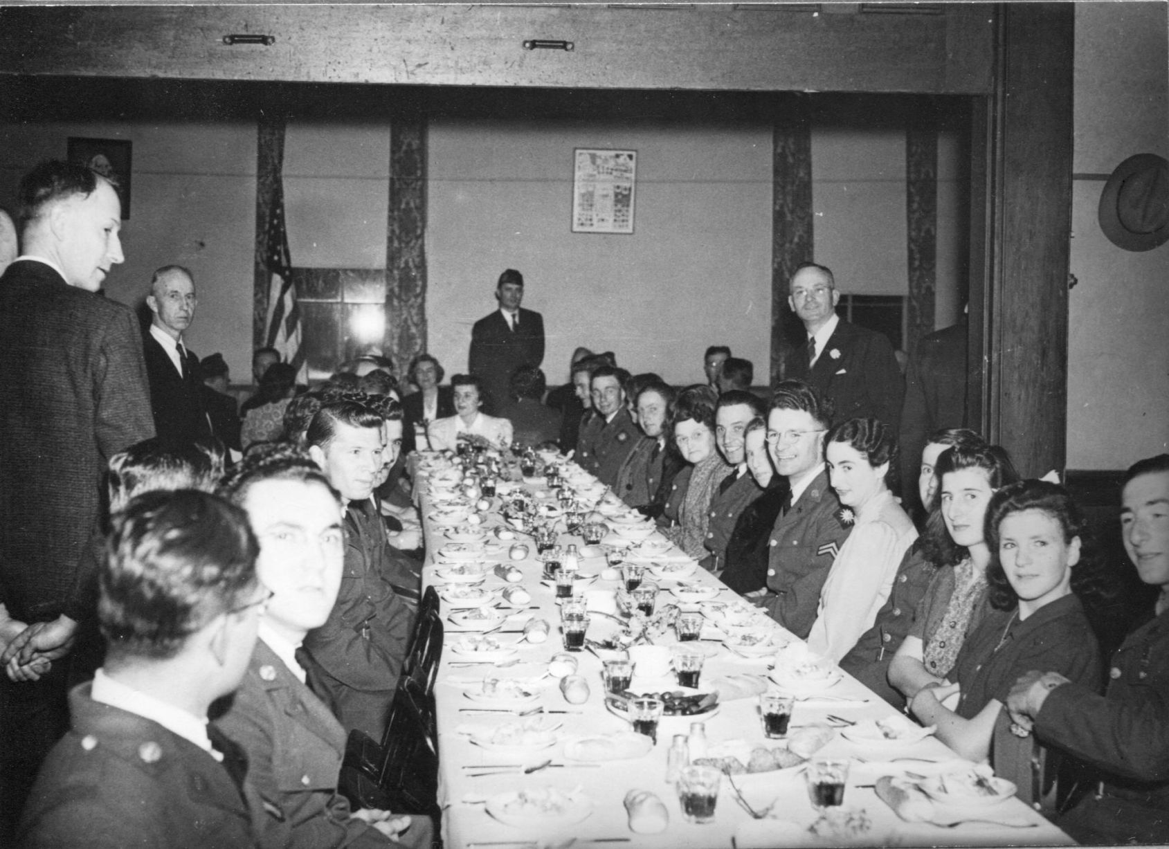Midnight dinner at St. Helena American Legion Hall